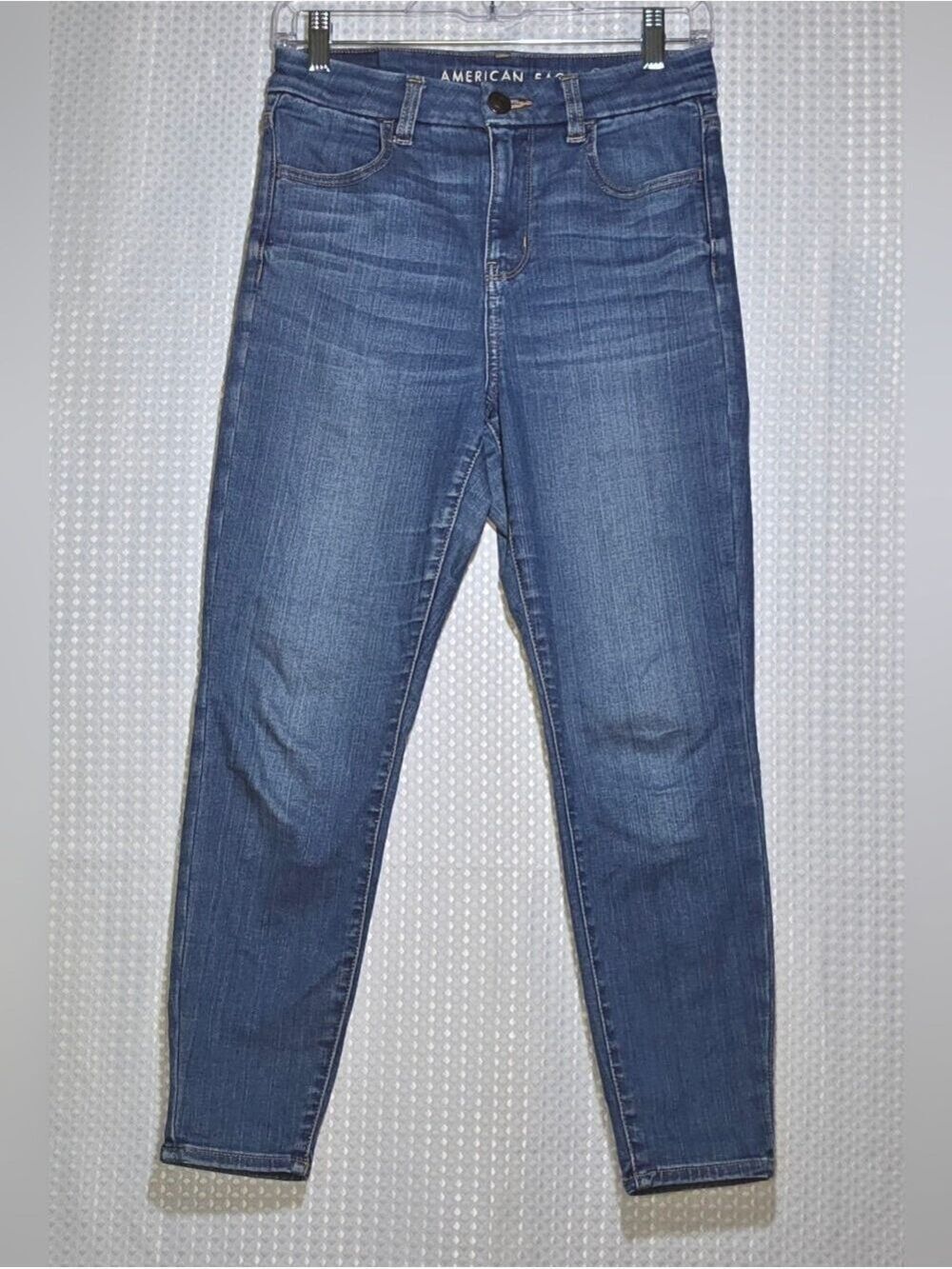 American Eagle Next Level Stretch High Rise Skinny Jeans Medium Wash Size 4 - Picture 7 of 12